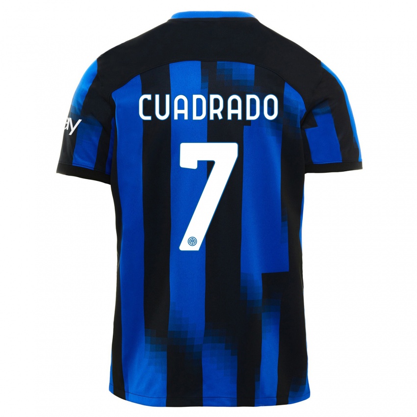 Lapset Juan Cuadrado #7 Musta Sininen Kotipaita 2023/24 Lyhythihainen Paita T-Paita