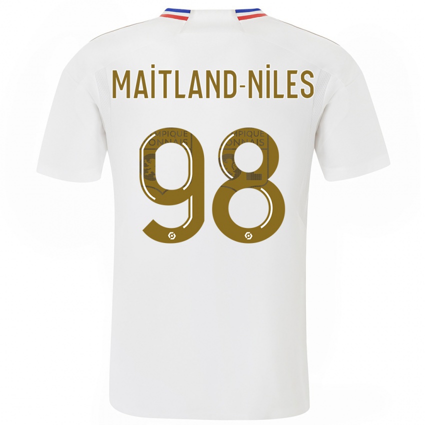 Lapset Ainsley Maitland-Niles #98 Valkoinen Kotipaita 2023/24 Lyhythihainen Paita T-Paita