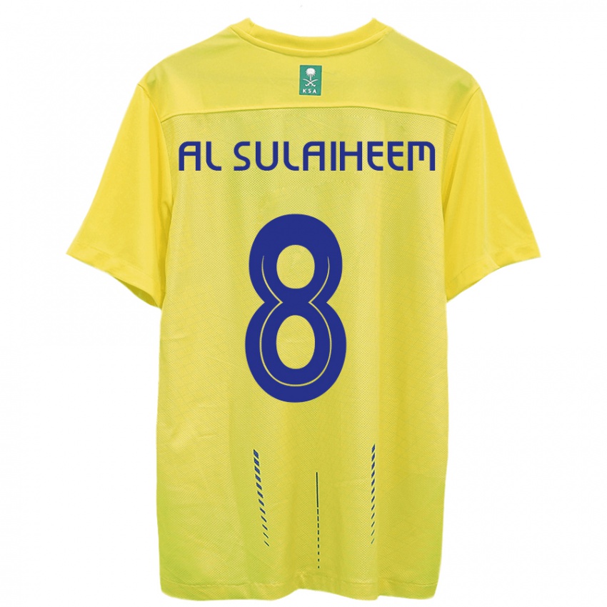 Lapset Abdulmajeed Al-Sulaiheem #8 Keltainen Kotipaita 2023/24 Lyhythihainen Paita T-Paita