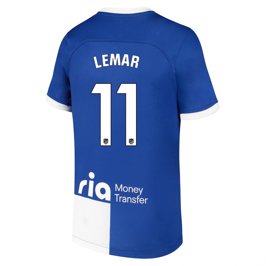 Lapset Thomas Lemar #11 Sinivalkoinen Vieraspaita 2023/24 Lyhythihainen Paita T-Paita