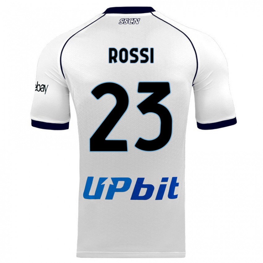 Lapset Leonardo Rossi #23 Valkoinen Vieraspaita 2023/24 Lyhythihainen Paita T-Paita