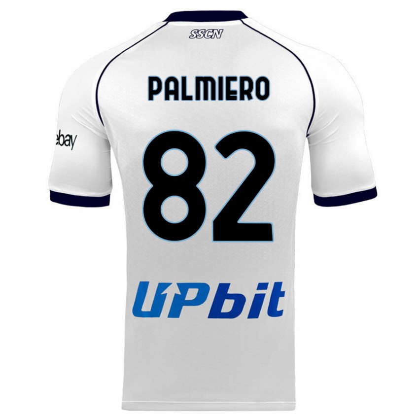 Lapset Luca Palmiero #82 Valkoinen Vieraspaita 2023/24 Lyhythihainen Paita T-Paita