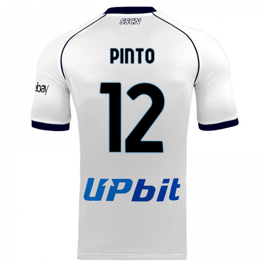 Lapset Ciro Pinto #12 Valkoinen Vieraspaita 2023/24 Lyhythihainen Paita T-Paita