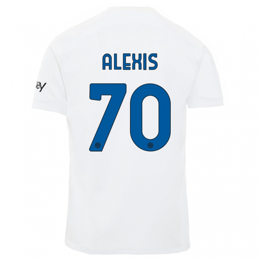 Lapset Alexis Sanchez #70 Valkoinen Vieraspaita 2023/24 Lyhythihainen Paita T-Paita