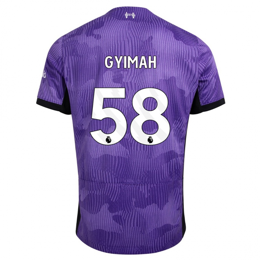 Lapset Francis Gyimah #58 Violetti Kolmas Sarja 2023/24 Lyhythihainen Paita T-Paita