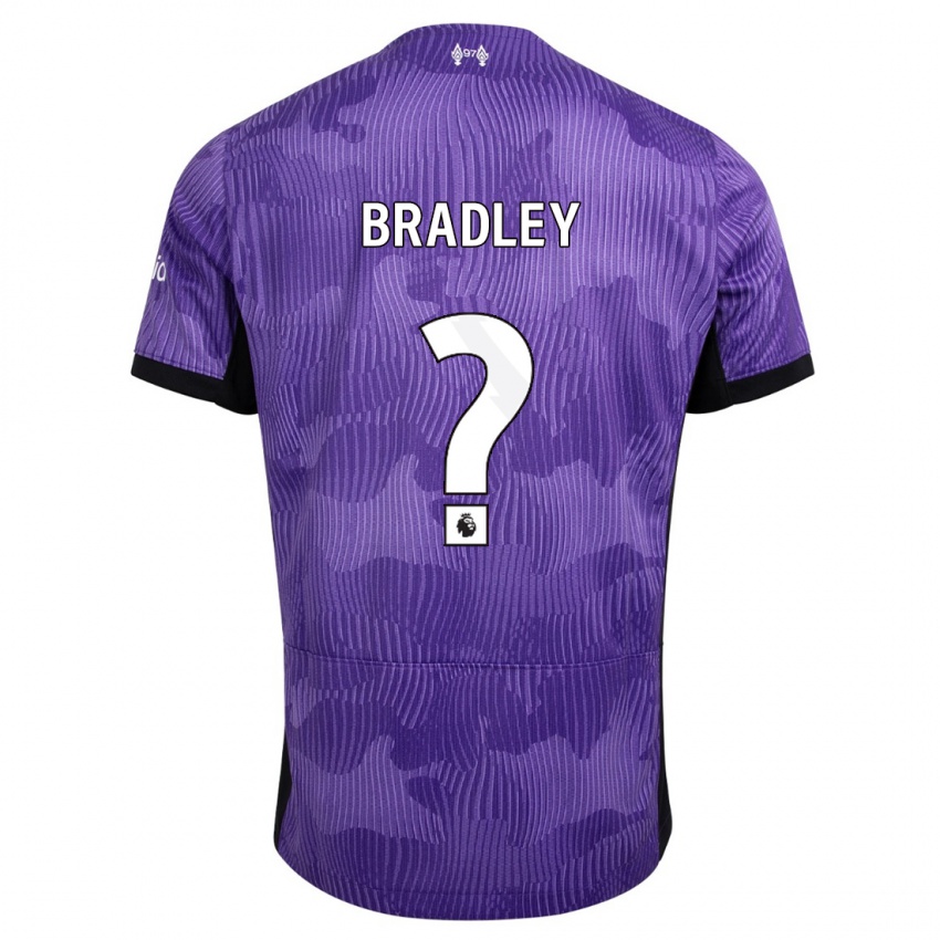 Lapset Conor Bradley #0 Violetti Kolmas Sarja 2023/24 Lyhythihainen Paita T-Paita