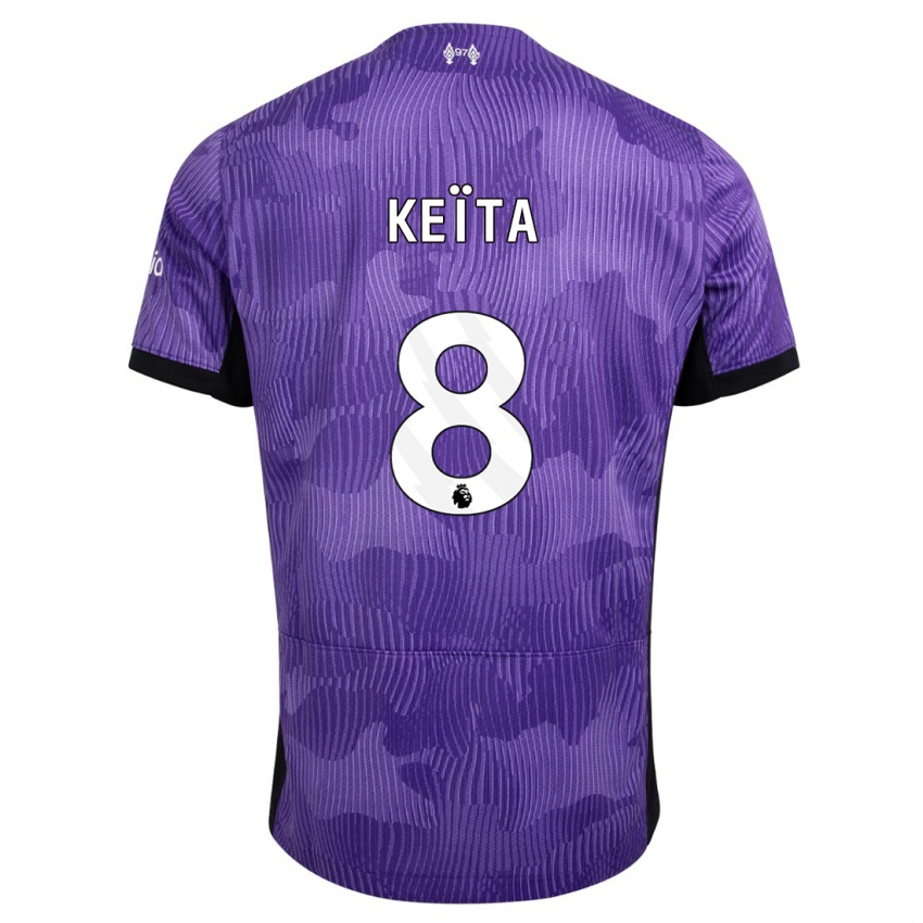 Lapset Naby Keïta #8 Violetti Kolmas Sarja 2023/24 Lyhythihainen Paita T-Paita