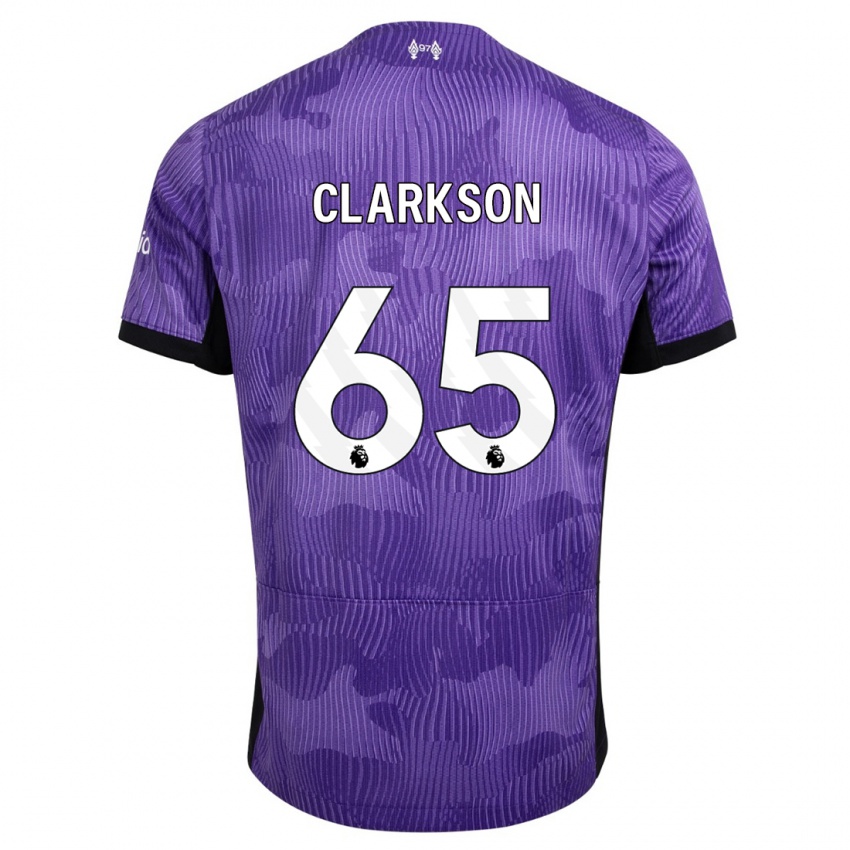 Lapset Leighton Clarkson #65 Violetti Kolmas Sarja 2023/24 Lyhythihainen Paita T-Paita