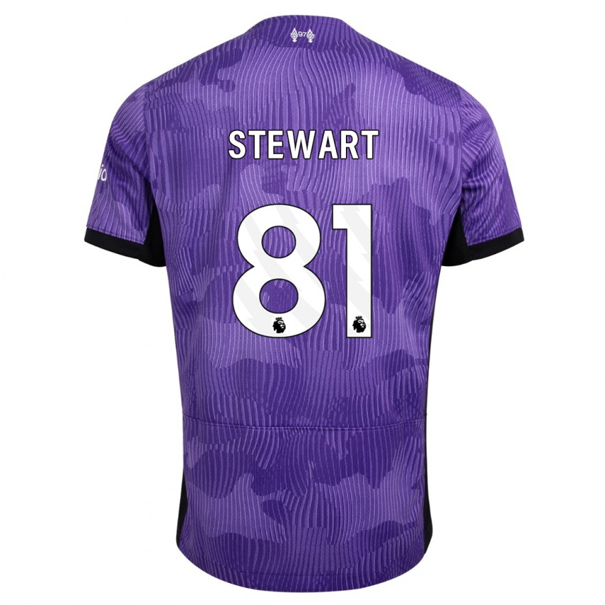 Lapset Layton Stewart #81 Violetti Kolmas Sarja 2023/24 Lyhythihainen Paita T-Paita