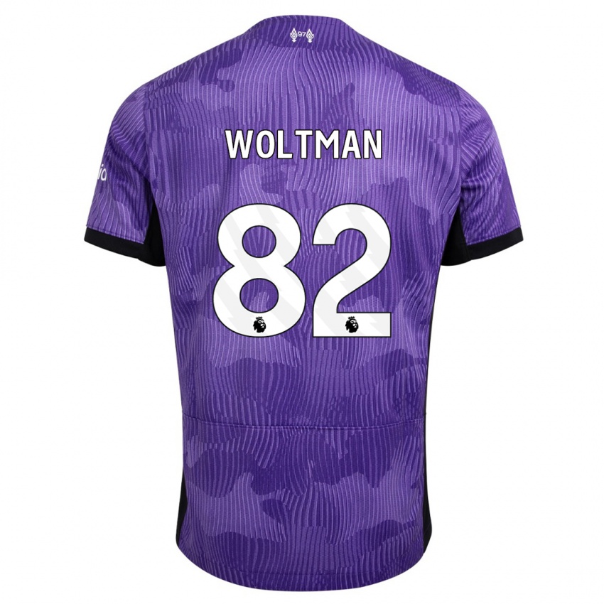 Lapset Max Woltman #82 Violetti Kolmas Sarja 2023/24 Lyhythihainen Paita T-Paita