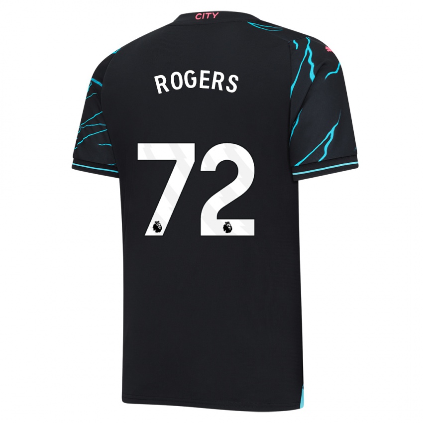 Lapset Morgan Rogers #72 Tummansininen Kolmas Sarja 2023/24 Lyhythihainen Paita T-Paita