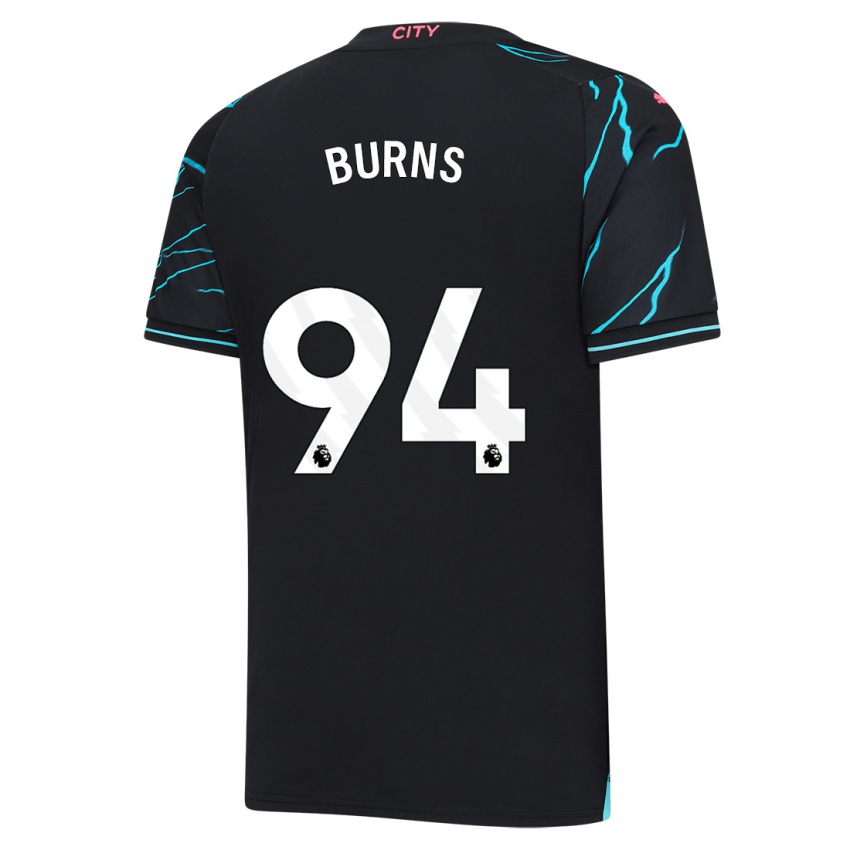 Lapset Finley Burns #94 Tummansininen Kolmas Sarja 2023/24 Lyhythihainen Paita T-Paita