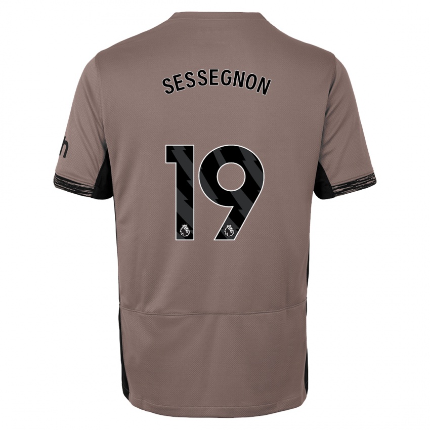 Lapset Ryan Sessegnon #19 Tumma Beige Kolmas Sarja 2023/24 Lyhythihainen Paita T-Paita