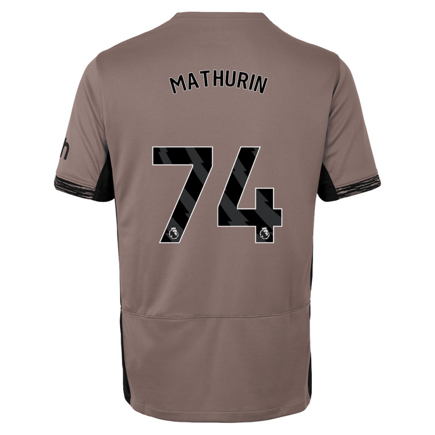 Lapset Roshaun Mathurin #74 Tumma Beige Kolmas Sarja 2023/24 Lyhythihainen Paita T-Paita