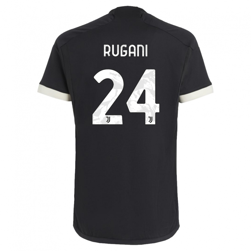 Lapset Daniele Rugani #24 Musta Kolmas Sarja 2023/24 Lyhythihainen Paita T-Paita