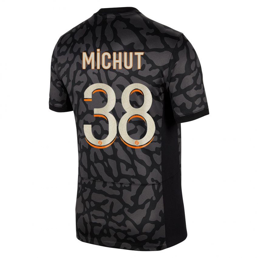 Lapset Edouard Michut #38 Musta Kolmas Sarja 2023/24 Lyhythihainen Paita T-Paita