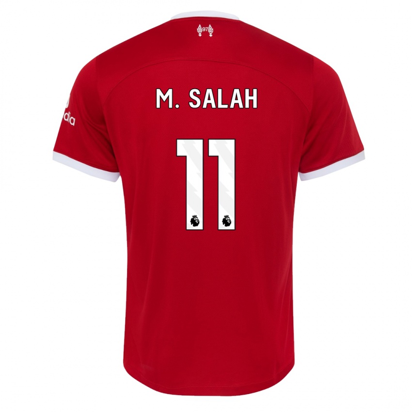 Miesten Mohamed Salah #11 Punainen Kotipaita 2023/24 Lyhythihainen Paita T-Paita