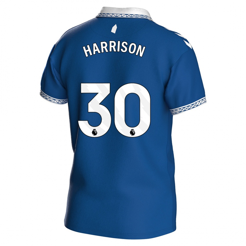 Miesten Jack Harrison #30 Kuninkaallisen Sininen Kotipaita 2023/24 Lyhythihainen Paita T-Paita