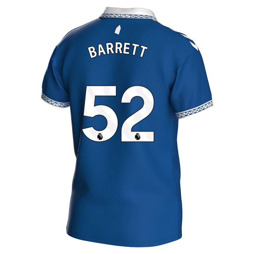 Miesten Jack Barrett #52 Kuninkaallisen Sininen Kotipaita 2023/24 Lyhythihainen Paita T-Paita