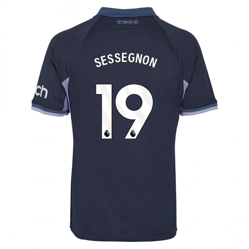 Miesten Ryan Sessegnon #19 Tummansininen Vieraspaita 2023/24 Lyhythihainen Paita T-Paita