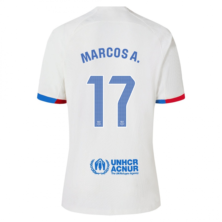 Miesten Marcos Alonso #17 Valkoinen Vieraspaita 2023/24 Lyhythihainen Paita T-Paita