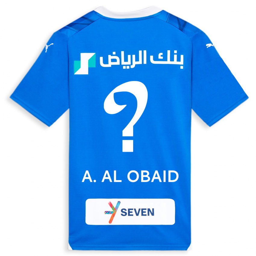 Naisten Abdulrahman Al-Obaid #0 Sininen Kotipaita 2023/24 Lyhythihainen Paita T-Paita