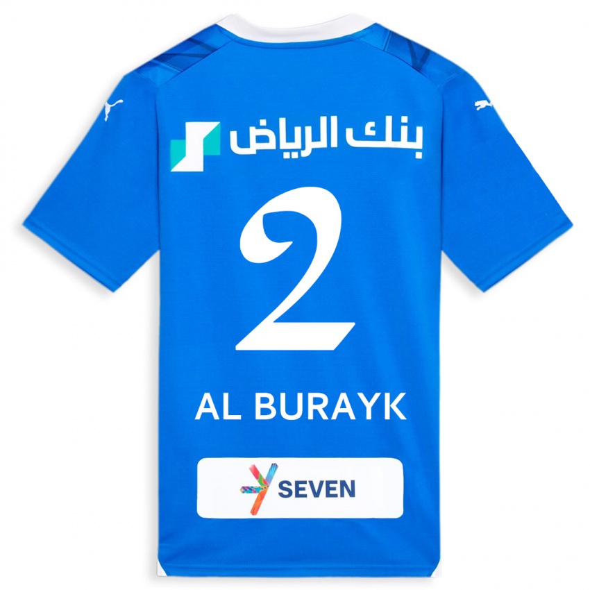 Naisten Mohammed Al-Burayk #2 Sininen Kotipaita 2023/24 Lyhythihainen Paita T-Paita