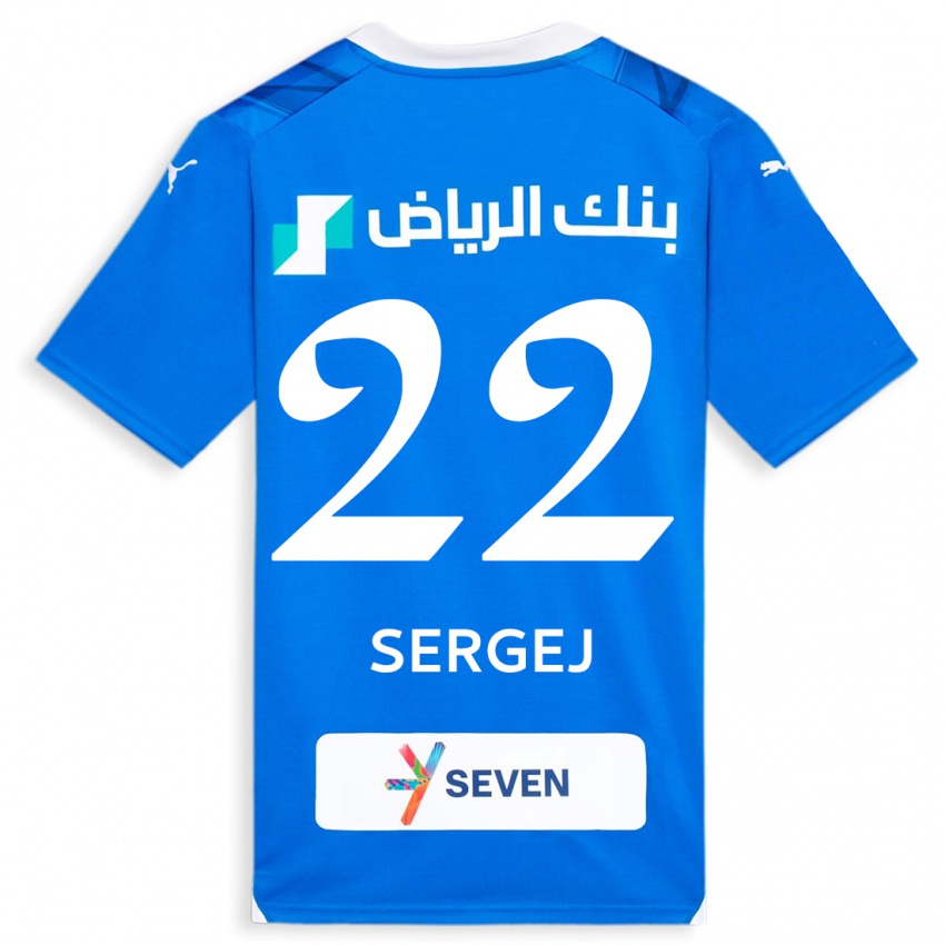 Naisten Sergej Milinkovic-Savic #22 Sininen Kotipaita 2023/24 Lyhythihainen Paita T-Paita