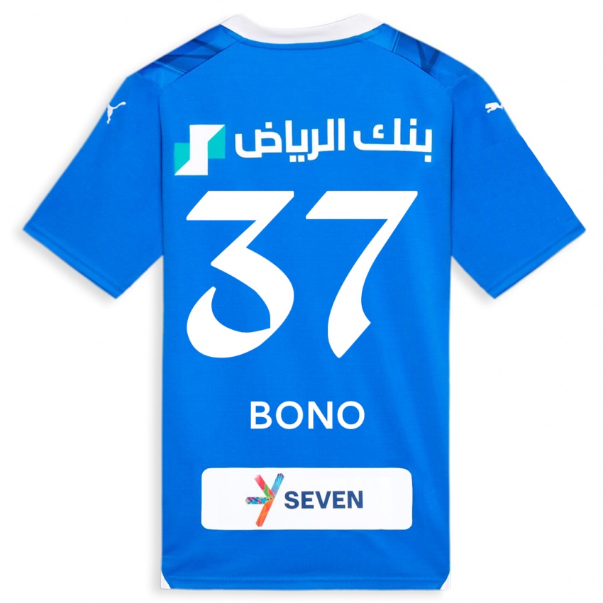 Naisten Bono #37 Sininen Kotipaita 2023/24 Lyhythihainen Paita T-Paita
