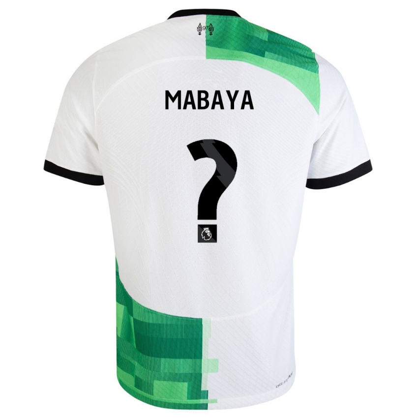Naisten Isaac Mabaya #0 Valkoinen Vihreä Vieraspaita 2023/24 Lyhythihainen Paita T-Paita