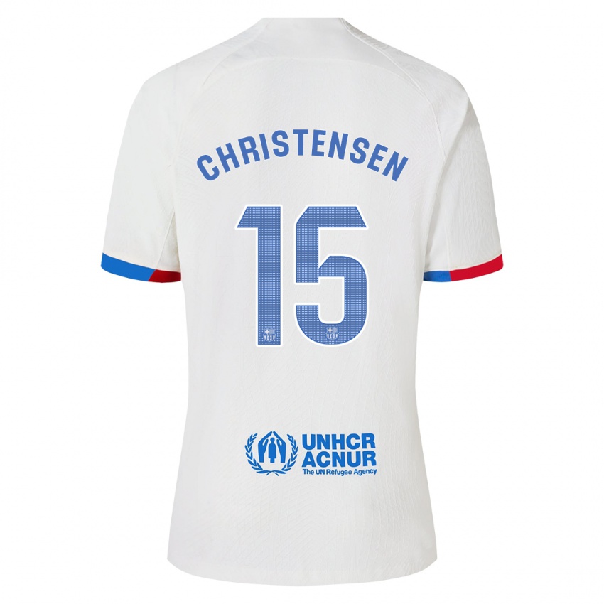 Naisten Andreas Christensen #15 Valkoinen Vieraspaita 2023/24 Lyhythihainen Paita T-Paita