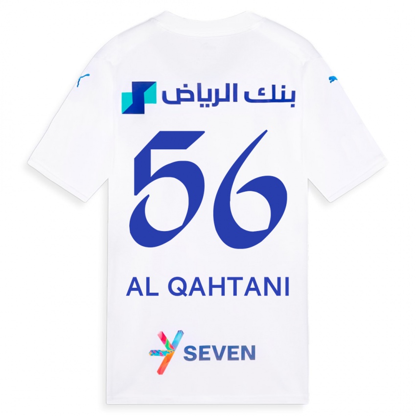 Naisten Mohammed Al-Qahtani #56 Valkoinen Vieraspaita 2023/24 Lyhythihainen Paita T-Paita
