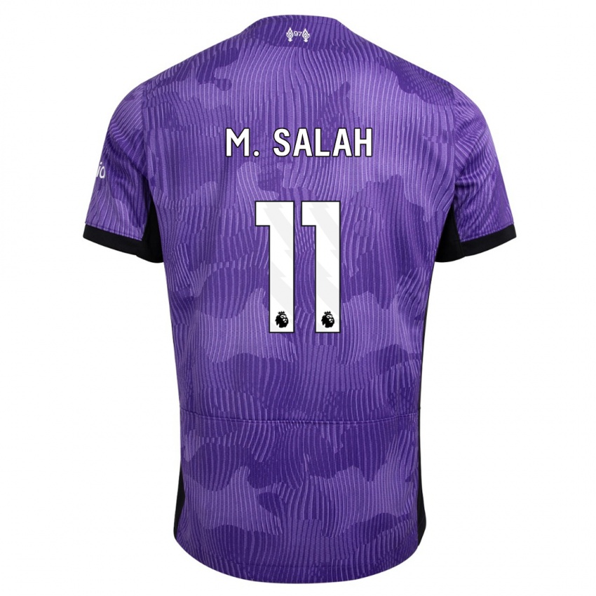 Naisten Mohamed Salah #11 Violetti Kolmas Sarja 2023/24 Lyhythihainen Paita T-Paita