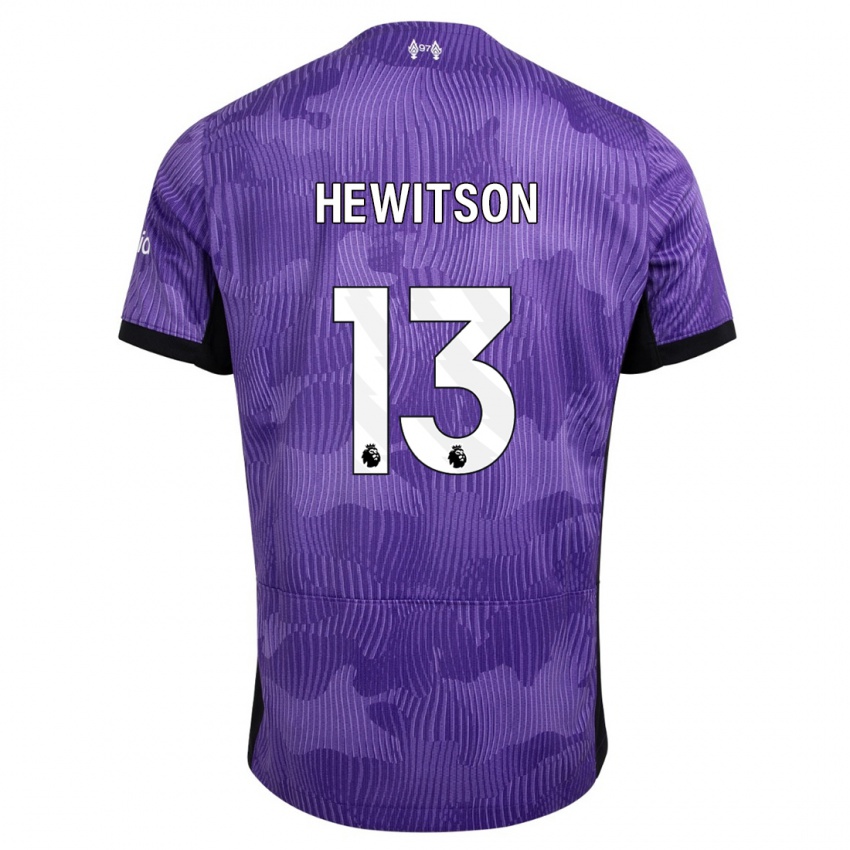 Naisten Luke Hewitson #13 Violetti Kolmas Sarja 2023/24 Lyhythihainen Paita T-Paita