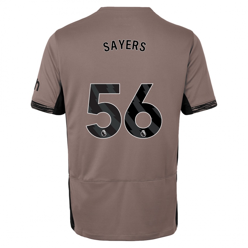 Naisten Charlie Sayers #56 Tumma Beige Kolmas Sarja 2023/24 Lyhythihainen Paita T-Paita