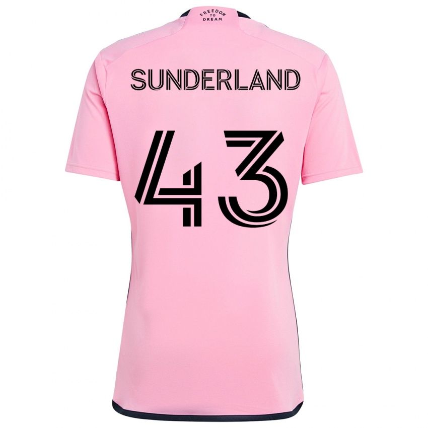 Lapset Lawson Sunderland #43 Vaaleanpunainen Kotipaita 2024/25 Lyhythihainen Paita T-Paita