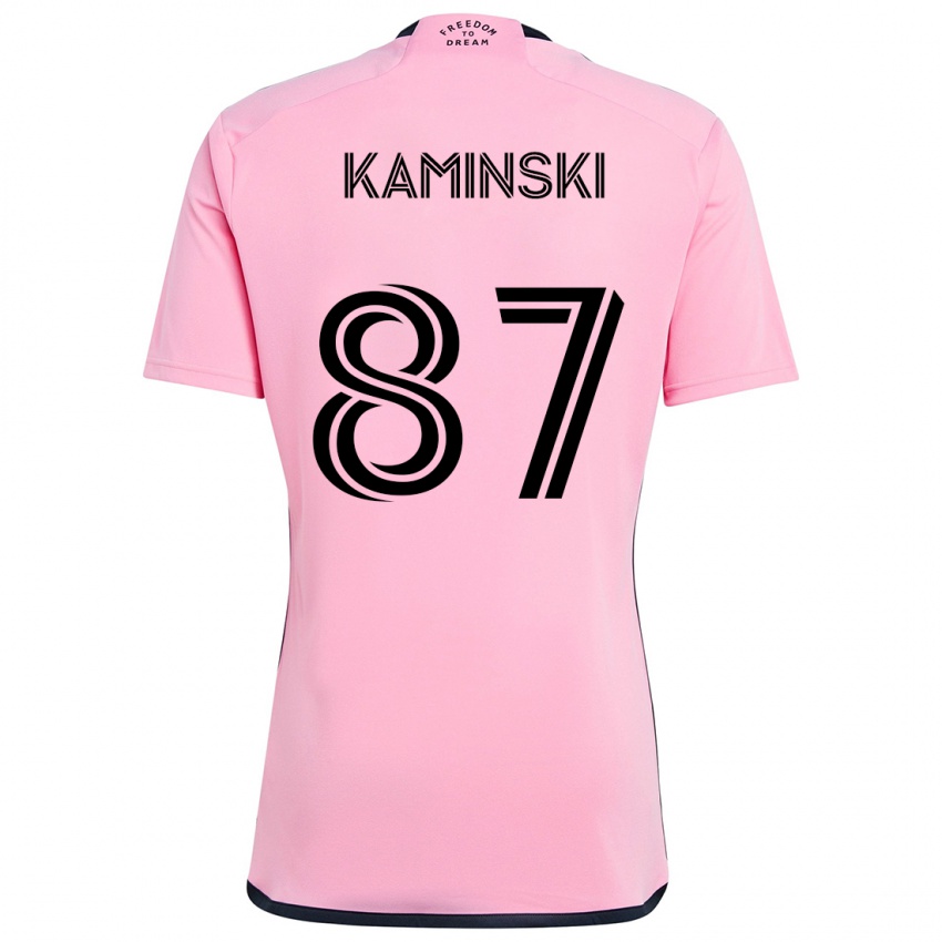 Lapset Brett Kaminski #87 Vaaleanpunainen Kotipaita 2024/25 Lyhythihainen Paita T-Paita