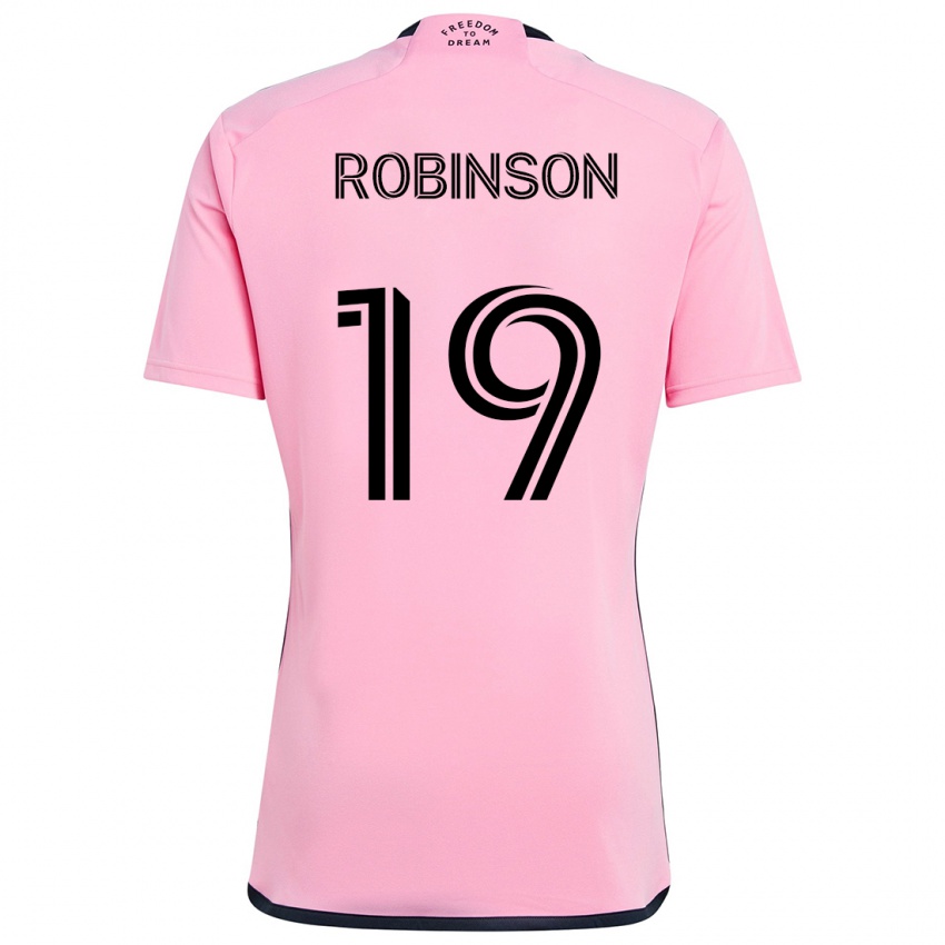 Lapset Robbie Robinson #19 Vaaleanpunainen Kotipaita 2024/25 Lyhythihainen Paita T-Paita