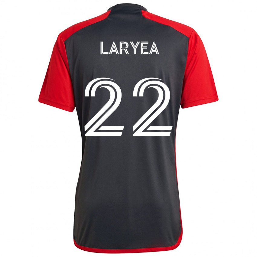 Lapset Richie Laryea #22 Harmaa Punainen Kotipaita 2024/25 Lyhythihainen Paita T-Paita