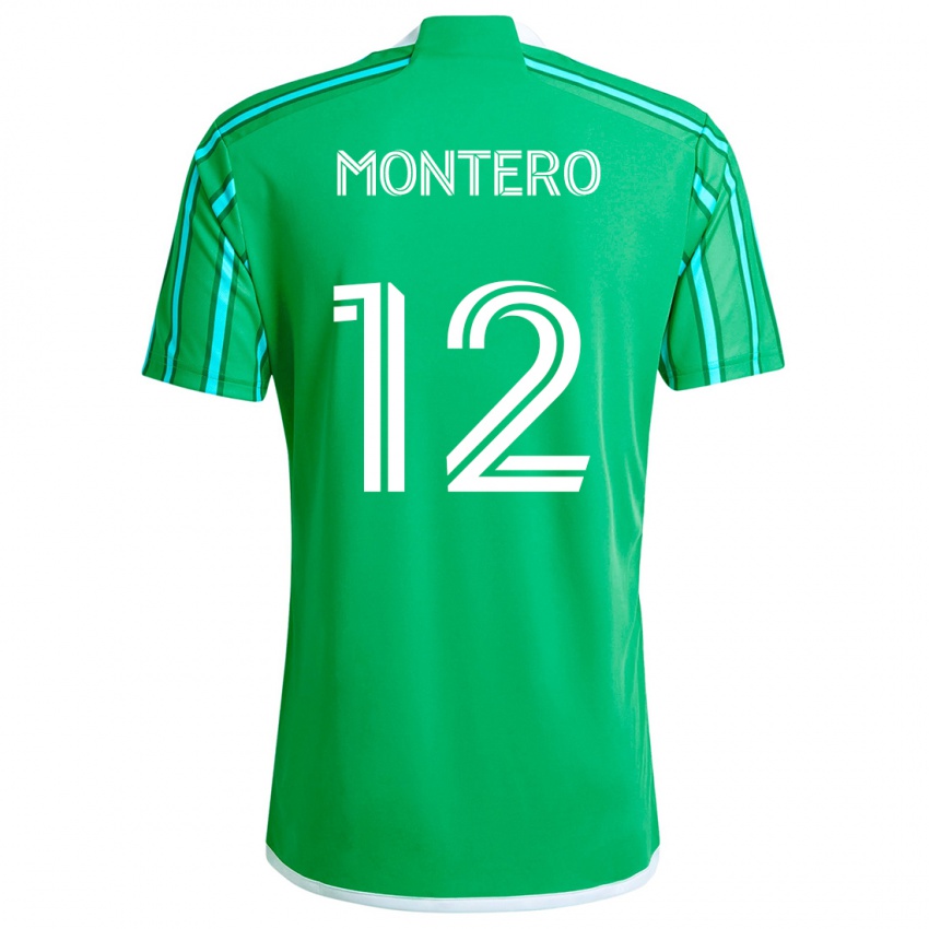 Lapset Fredy Montero #12 Vihreä Valkoinen Kotipaita 2024/25 Lyhythihainen Paita T-Paita