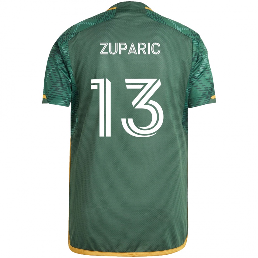 Lapset Dario Zuparic #13 Vihreä Oranssi Kotipaita 2024/25 Lyhythihainen Paita T-Paita