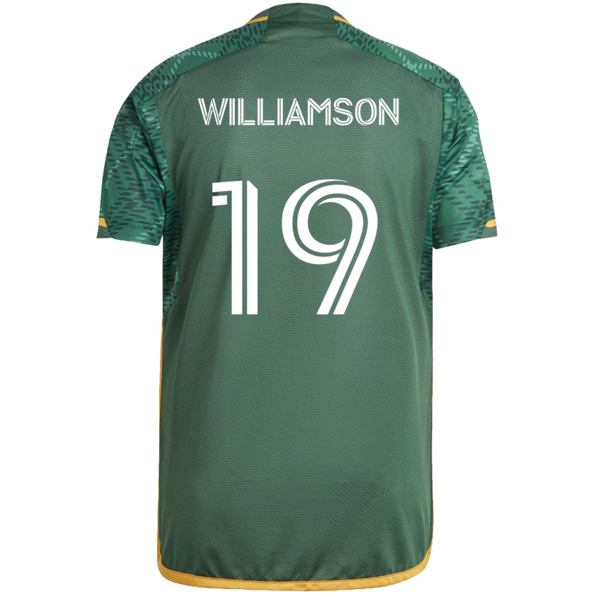 Lapset Eryk Williamson #19 Vihreä Oranssi Kotipaita 2024/25 Lyhythihainen Paita T-Paita