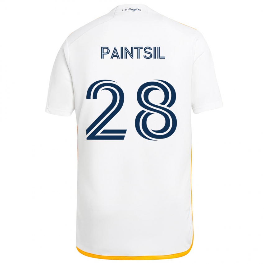 Lapset Joseph Paintsil #28 Valkoinen Keltainen Kotipaita 2024/25 Lyhythihainen Paita T-Paita