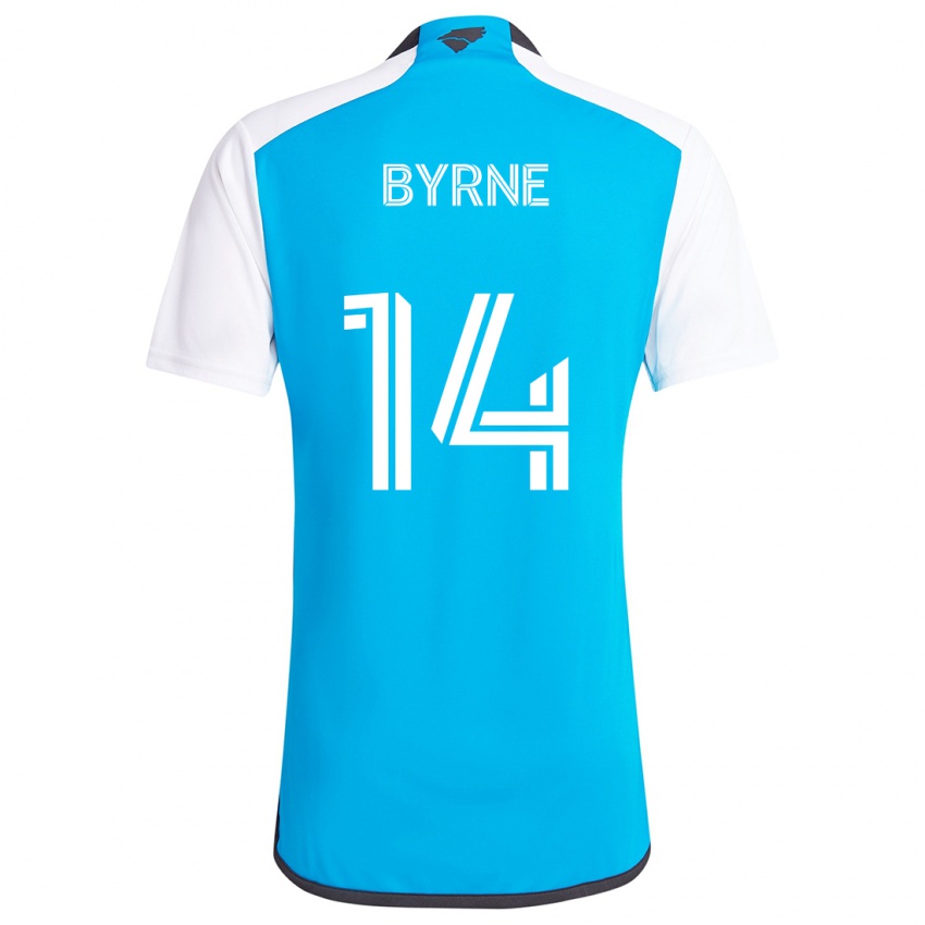 Lapset Nathan Byrne #14 Sinivalkoinen Kotipaita 2024/25 Lyhythihainen Paita T-Paita