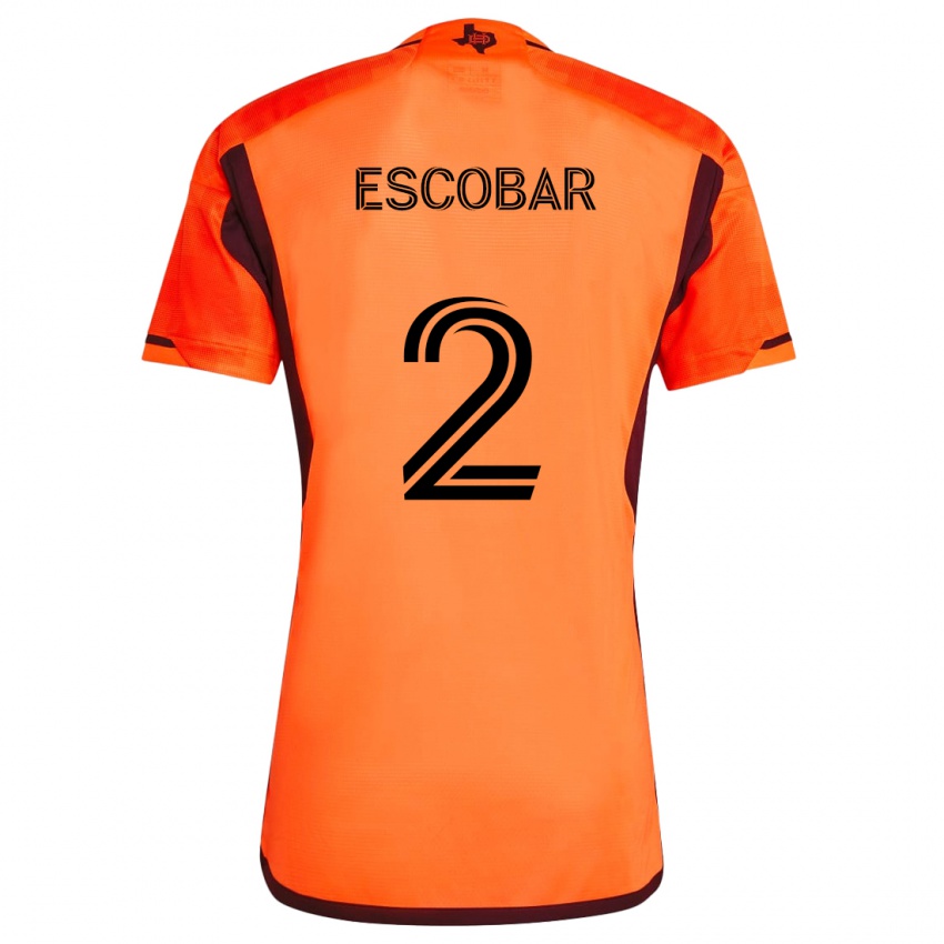 Lapset Franco Escobar #2 Oranssi Musta Kotipaita 2024/25 Lyhythihainen Paita T-Paita