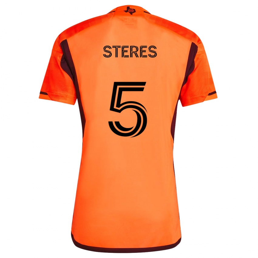 Lapset Daniel Steres #5 Oranssi Musta Kotipaita 2024/25 Lyhythihainen Paita T-Paita