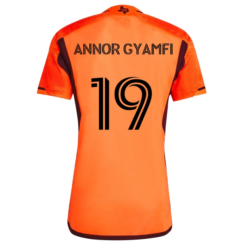 Lapset Stephen Annor Gyamfi #19 Oranssi Musta Kotipaita 2024/25 Lyhythihainen Paita T-Paita