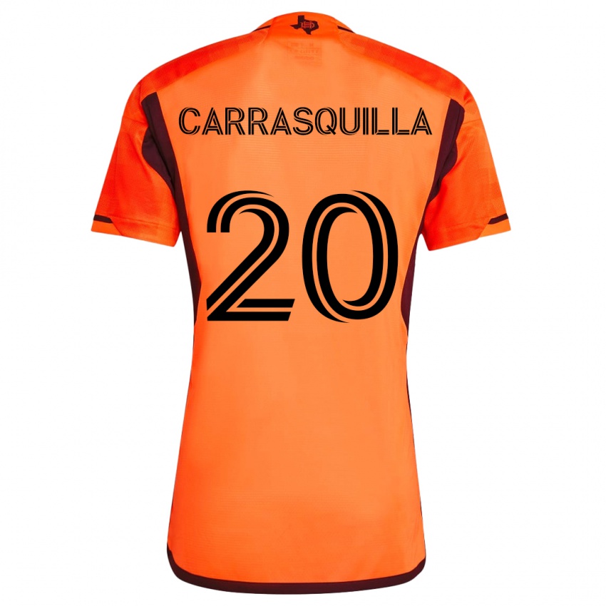 Lapset Adalberto Carrasquilla #20 Oranssi Musta Kotipaita 2024/25 Lyhythihainen Paita T-Paita