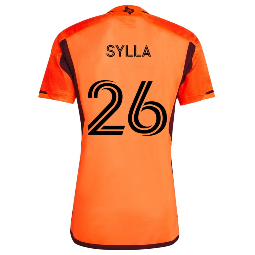 Lapset Ousmane Sylla #26 Oranssi Musta Kotipaita 2024/25 Lyhythihainen Paita T-Paita