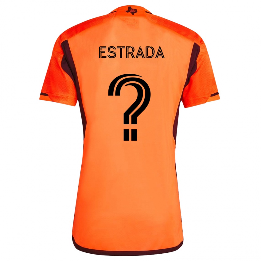 Lapset Jorge Estrada #0 Oranssi Musta Kotipaita 2024/25 Lyhythihainen Paita T-Paita